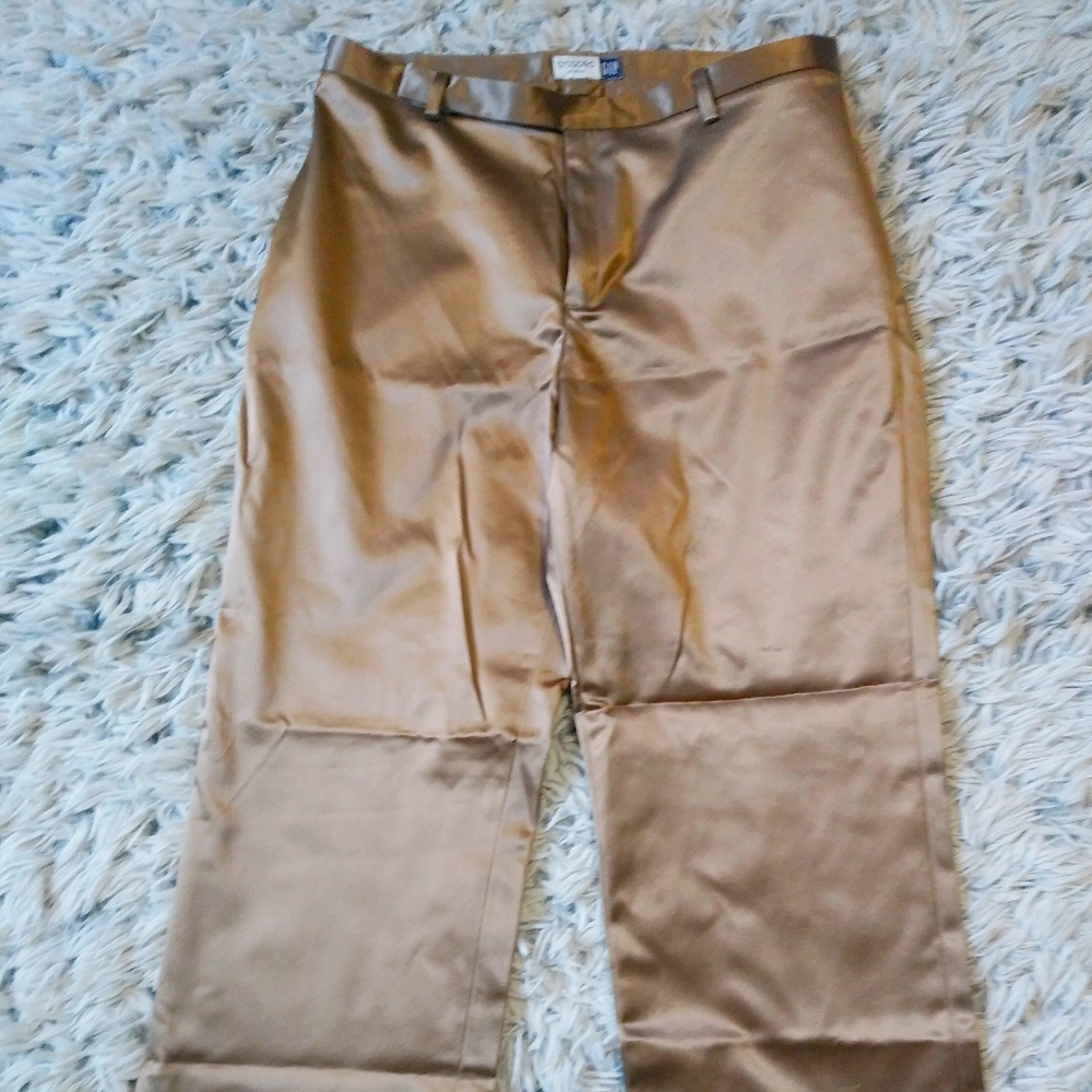 Women's Cropped Gold Party Pants